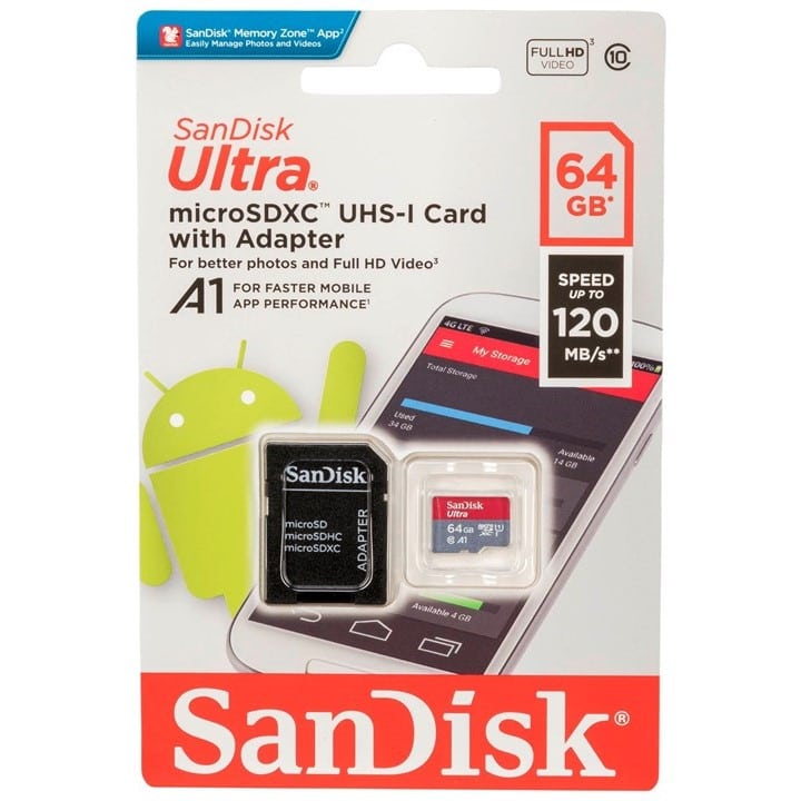 SANDISK Carte mémoire 64Go MicroSD | Neuf - Comme neuf SanDisk sur AfB