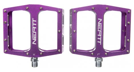 Paire de pedales plates neatt attack v2 xl 11 picots violet - Comme neuf sur Alltricks
