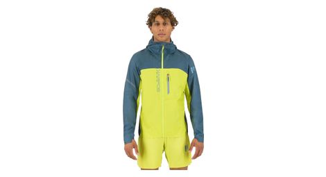 Veste impermeable karpos homme lavaredo rain evo jaune bleu