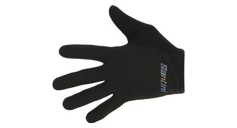 Gants longs vtt santini gravel noir - Comme neuf sur Alltricks