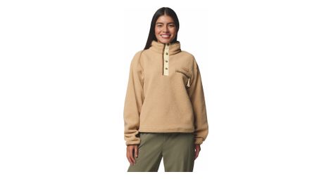 Polaire courte columbia helvetia ii half snap beige femme