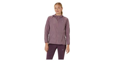 Veste coupe vent asics road packable violet femme