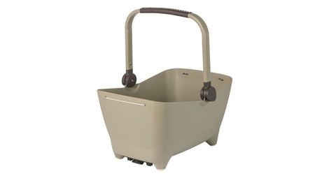 Basil buddy mik panier a velo pour chien arriere biscotti brown