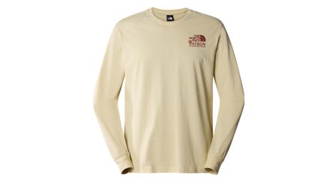 T shirt manches longues the north face nature beige