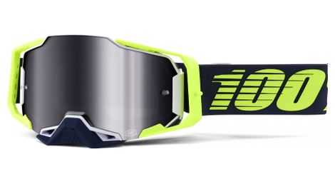 Masque 100 armega noir jaune fluo deker hiper verres argents