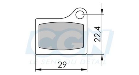 Plaquette frein vtt 35 clarks adapt shimano m555 pr organique - Comme neuf sur Alltricks