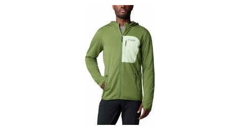 Polaire a capuche columbia triple canyon grid vert