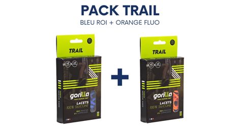 Pack 2 paires lacets elastiques trail - Comme neuf sur Alltricks