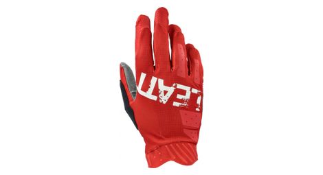 Gants leatt mtb 1 0 gripr rouge chilli