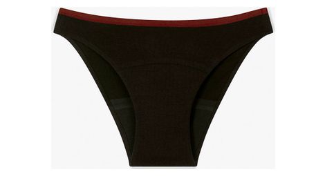 Culotte menstruelle en coton pour ados flux moyen noir
