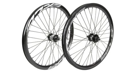 Paire de roues bmx excess xlc 3 cruiser 24     10 mm   36 trous noir