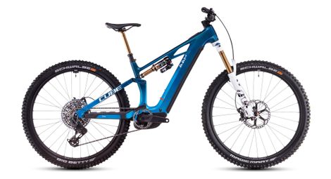 Vtt electrique tout suspendu cube stereo hybrid one44 hpc at 800 sram x0 eagle axs 12v 800 wh 29 bleu actionteam 2025