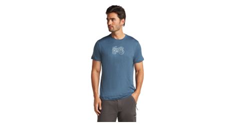 T shirt technique icebreaker merino 150 tech lite adventure ride bleu