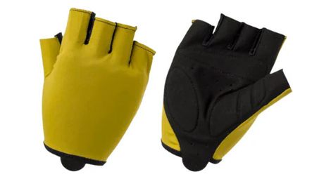 Gants velo en gel moutarde   agu