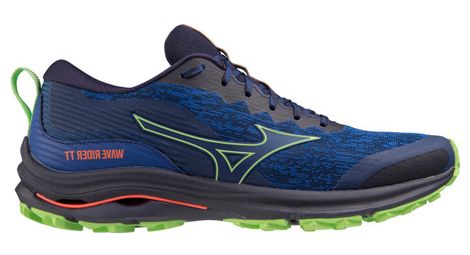 Chaussures de Trail Running Mizuno Wave Rider TT Bleu Vert