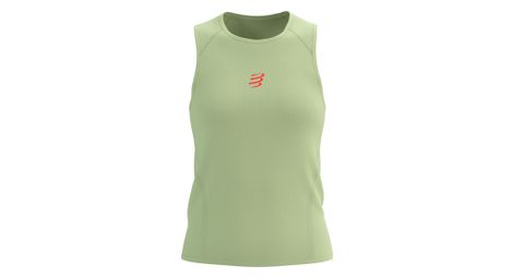 Debardeur compressport trail racing vert femme