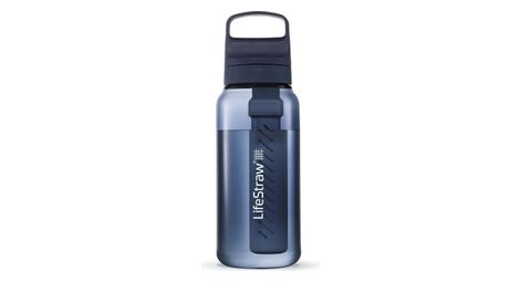 Bouteille filtre a eau lifestraw go 2 0 bleu mer egee 1 litre bleu