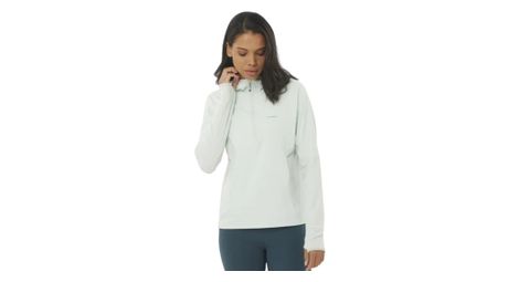 Veste a capuche 1 2 zip femme salomon sense aero hybrid bleu