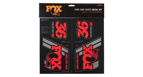 Kit stickers fox racing shox heritage rouge - Comme neuf sur Alltricks