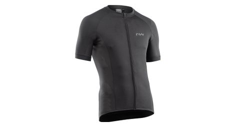 Maillot manches courtes northwave force zip noir