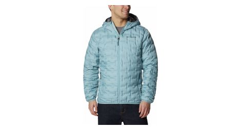 Doudoune duvet a capuche columbia delta ridge bleu clair - Comme neuf sur Alltricks