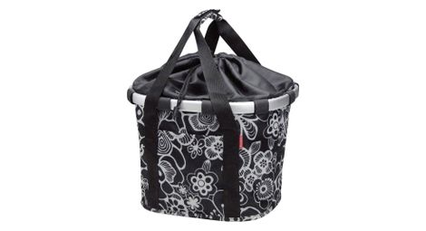 Sacoche de guidon klickfix bikebasket fleur noir - Comme neuf sur Alltricks