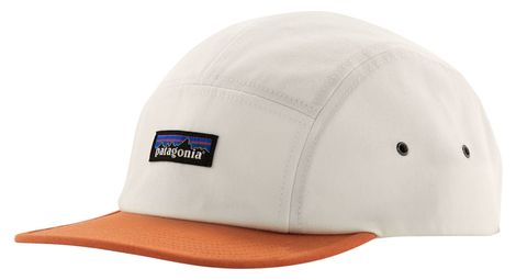 Casquette patagonia p 6 label maclure blanc orange unisexe