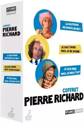 Coffret Pierre Richard - La moutarde me monte au nez + Je suis timide mais je me soigne + Je ne sais rien mais je dirai tout [Pack] - Claude Zidi et Pierre Richard Bon état -  reconditionné disponible sur Ammareal
