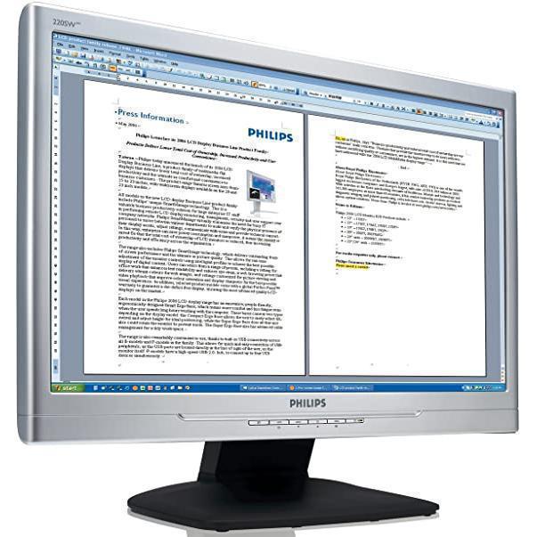 Écran 22"" LCD WSXGA+ Philips 220SW9 Reconditionné - Philips reconditionné disponible sur Backmarket