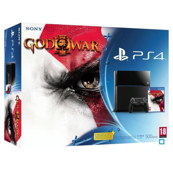 PlayStation 4 500Go - Noir + God of War III Remastered Reconditionné - Sony reconditionné disponible sur Backmarket