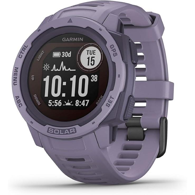 Montre Garmin GPS Instinct Solar - Mauve Reconditionné - Garmin reconditionné disponible sur Backmarket