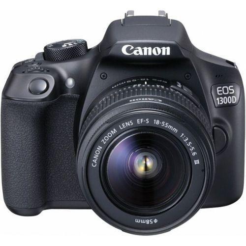 Reflex EOS 1300D - Noir + Canon EF-S 18-55mm f/3.5-5.6III f/3.5-5.6 Reconditionné - Canon reconditionné disponible sur Backmarket