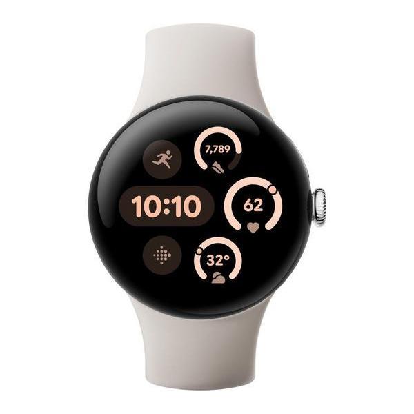 Montre Google Cardio GPS Pixel Watch 3 - Argent Reconditionné - Google reconditionné disponible sur Backmarket