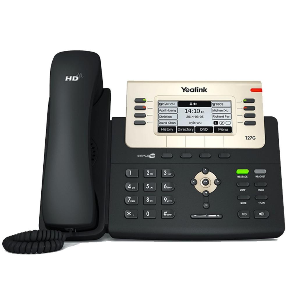 Téléphone fixe Yealink Professional Gigabit IP Telephone - 6 Account SIP Reconditionné - Yealink reconditionné disponible sur Backmarket