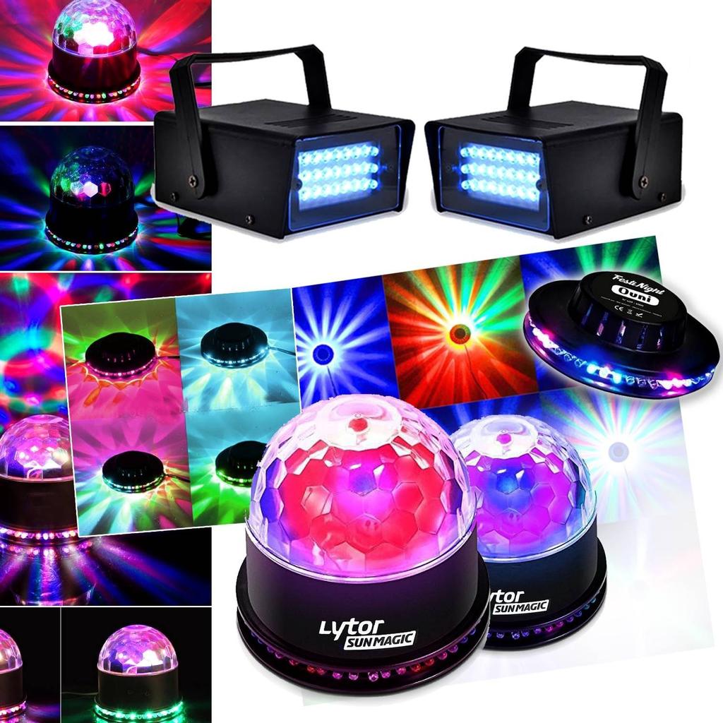 Acheter Éclairage Lytor Pack EFFET FIESTA 2 SUNMAGIC + 2 LED STROBE BLANC + effet OVNI LED RVB Reconditionné - 89,99 € Éclairage Lytor Pack EFFET FIESTA 2 SUNMAGIC + 2 LED STROBE BLANC + effet OVNI LED RVB Reconditionné - N/A reconditionné disponible sur Backmarket