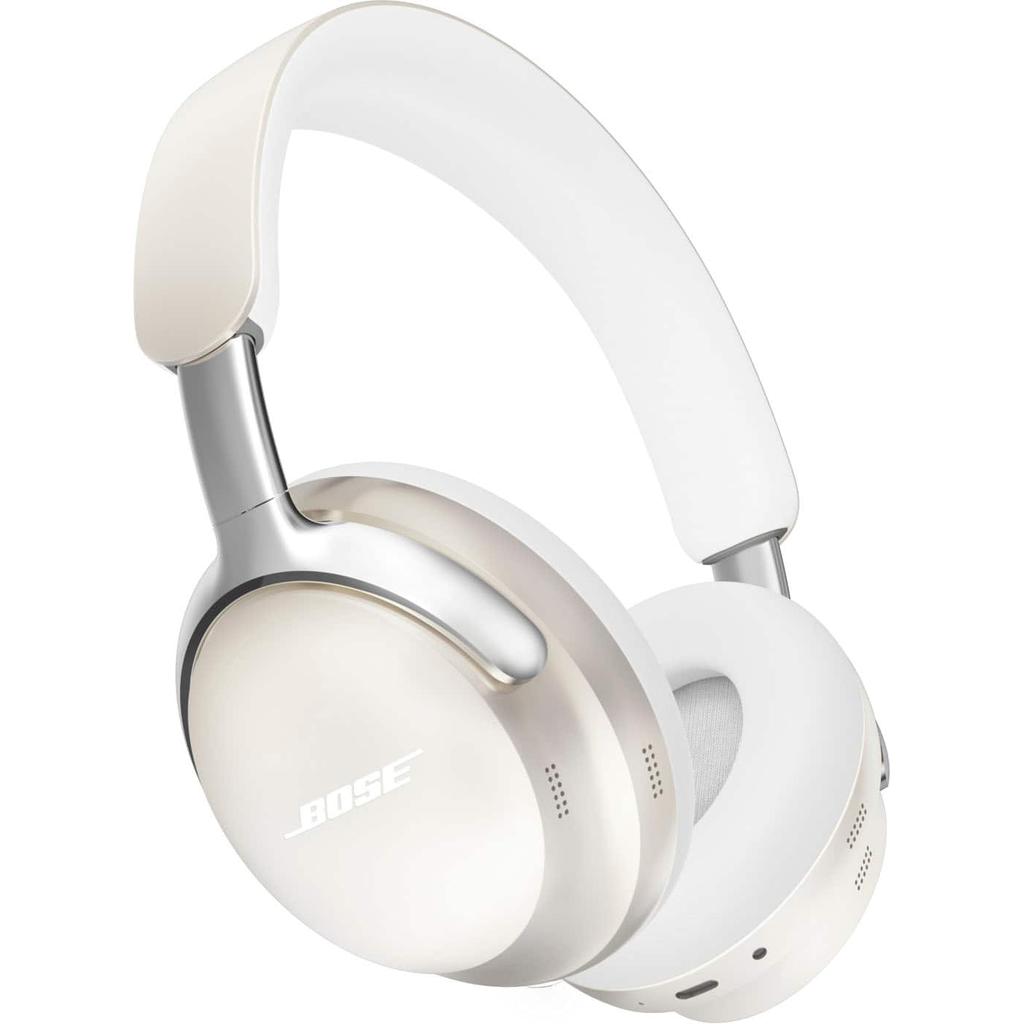 Casque réducteur de bruit filaire + sans fil avec micro Bose QuietComfort Ultra - White Reconditionné - Bose reconditionné disponible sur Backmarket