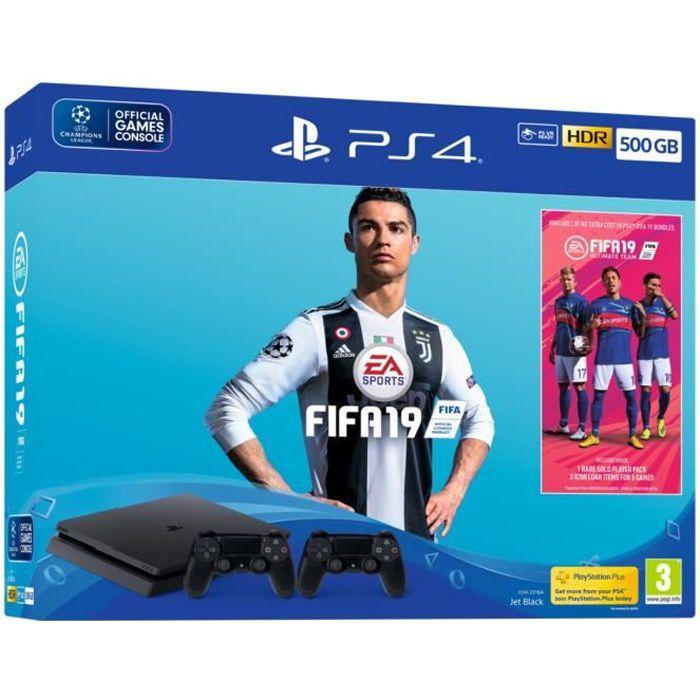 Acheter PlayStation 4 Slim 500Go - Noir + FIFA 19 Reconditionné - 219,00 € PlayStation 4 Slim 500Go - Noir + FIFA 19 Reconditionné - Sony reconditionné disponible sur Backmarket