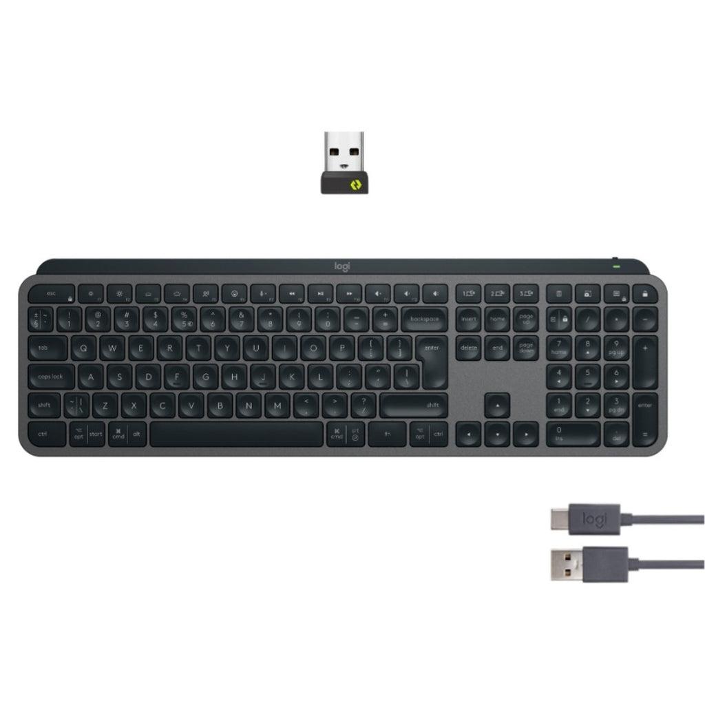 Clavier Logitech QWERTY Sans-fil rétroéclairé MX Keys S Reconditionné - Logitech reconditionné disponible sur Backmarket