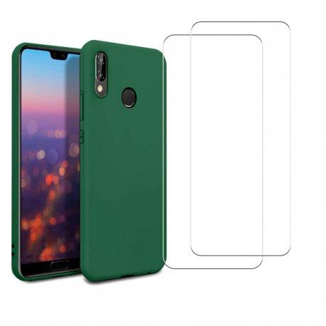 Coque Huawei P30Lite / P30 Lite XL et 2 écrans de protection - TPU - Vert - Reconditionné N/A sur Backmarket