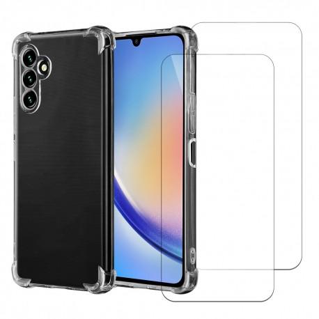 Acheter Coque Galaxy A34 et 2 écrans de protection - TPU - Transparent Reconditionné - 22,99 € Coque Galaxy A34 et 2 écrans de protection - TPU - Transparent Reconditionné - N/A reconditionné disponible sur Backmarket