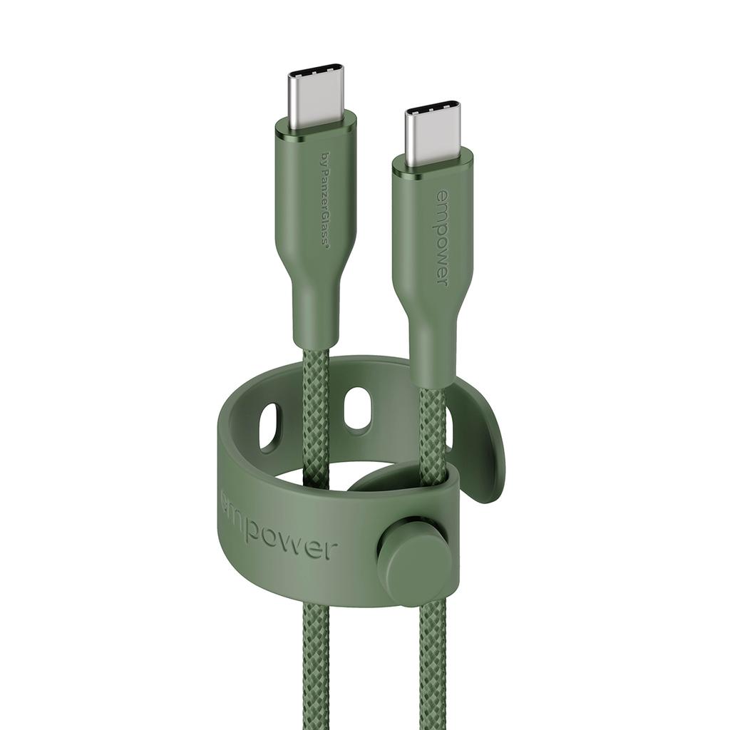 Câble Empower By Panzerglass Racing 60W USB-C to USB-C 1.2m Reconditionné - Empower by PanzerGlass reconditionné disponible sur Backmarket