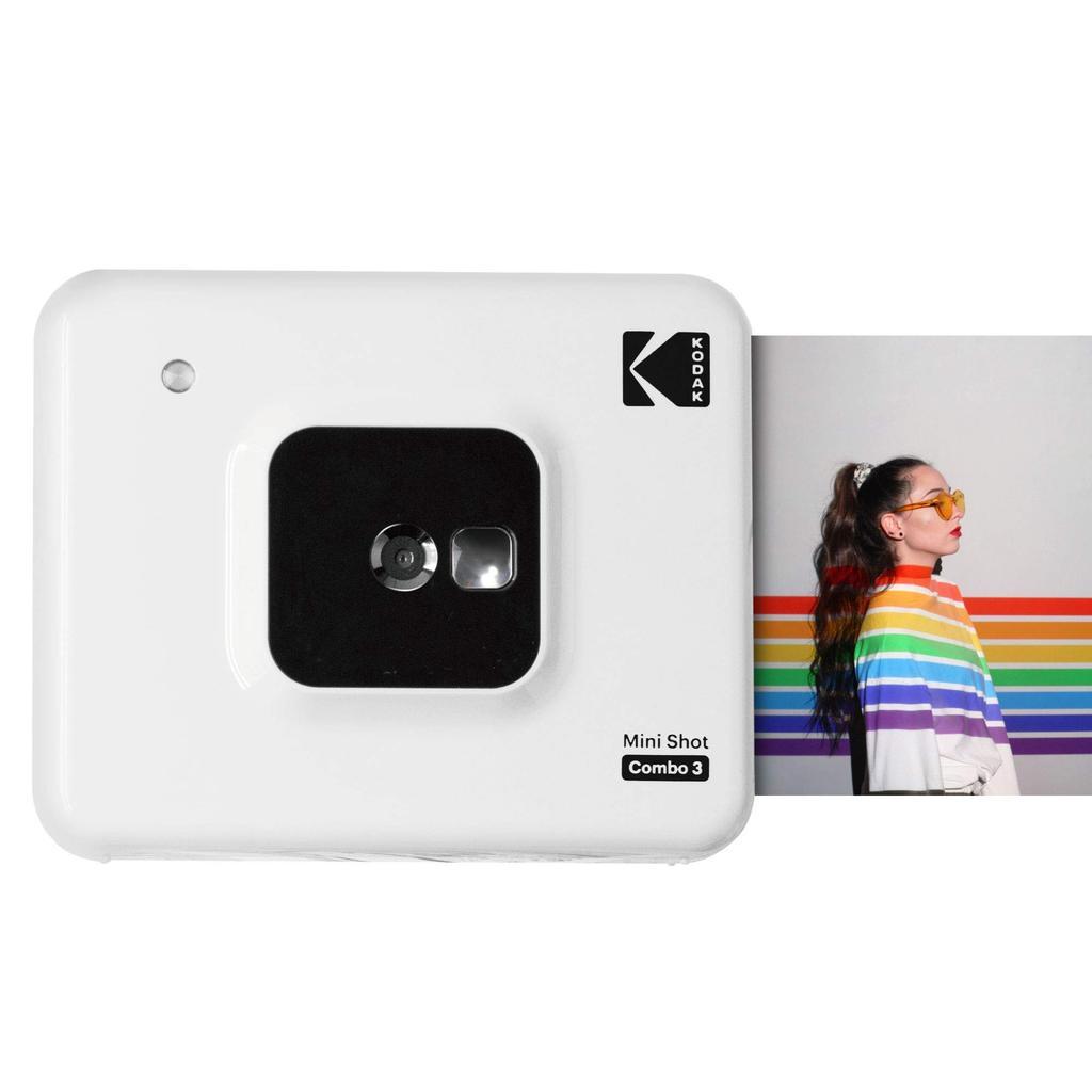Instantané Mini shot combo 3 - Blanc Kodak Instant camera 76mm f/2.2 f/2.2 Reconditionné - Kodak reconditionné disponible sur Backmarket