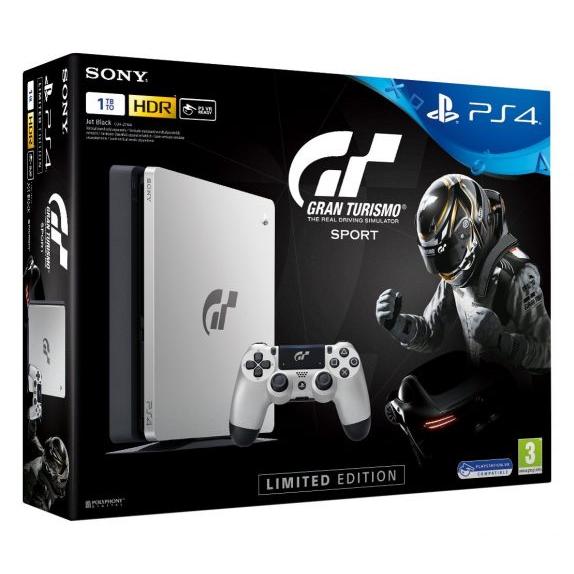 PlayStation 4 Slim 1000Go - Blanc - Edition limitée Gran Turismo Sport + Gran Turismo Sport Reconditionné - Sony reconditionné disponible sur Backmarket