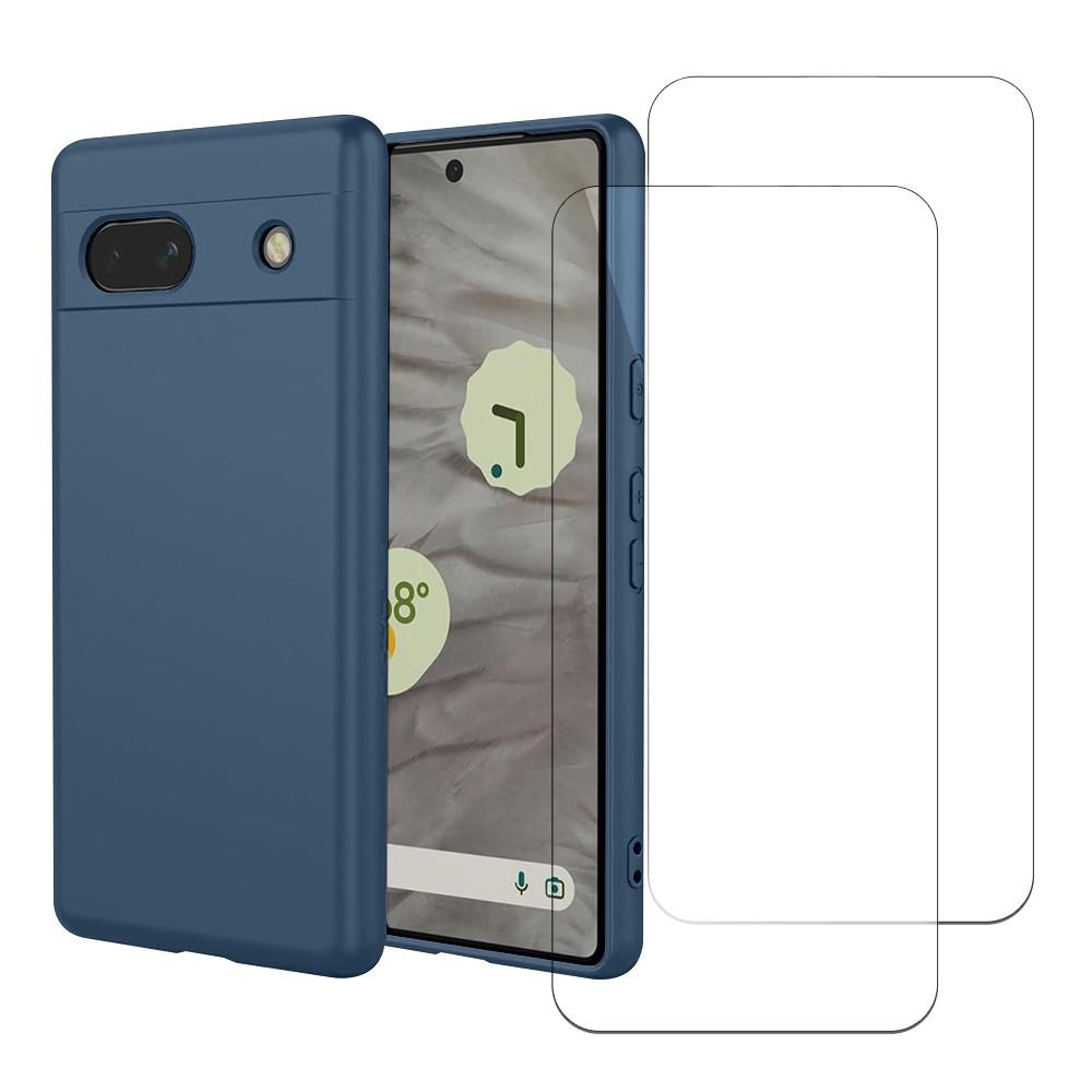 Acheter Coque Google Pixel 7a et 2 écrans de protection - Silicone - Bleu Reconditionné - 23,99 € Coque Google Pixel 7a et 2 écrans de protection - Silicone - Bleu Reconditionné - N/A reconditionné disponible sur Backmarket