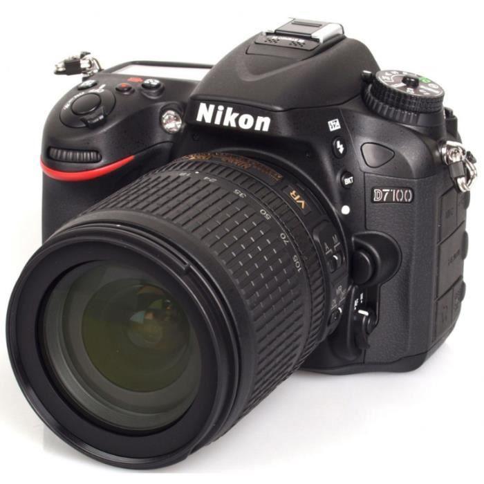 Acheter Reflex D7100 - Noir + Nikon AF-S DX Nikkor 18-105mm f/3.5-5.6G ED VR f/3.5-5.6 Reconditionné - 499,00 € Reflex D7100 - Noir + Nikon AF-S DX Nikkor 18-105mm f/3.5-5.6G ED VR f/3.5-5.6 Reconditionné - Nikon reconditionné disponible sur Backmarket
