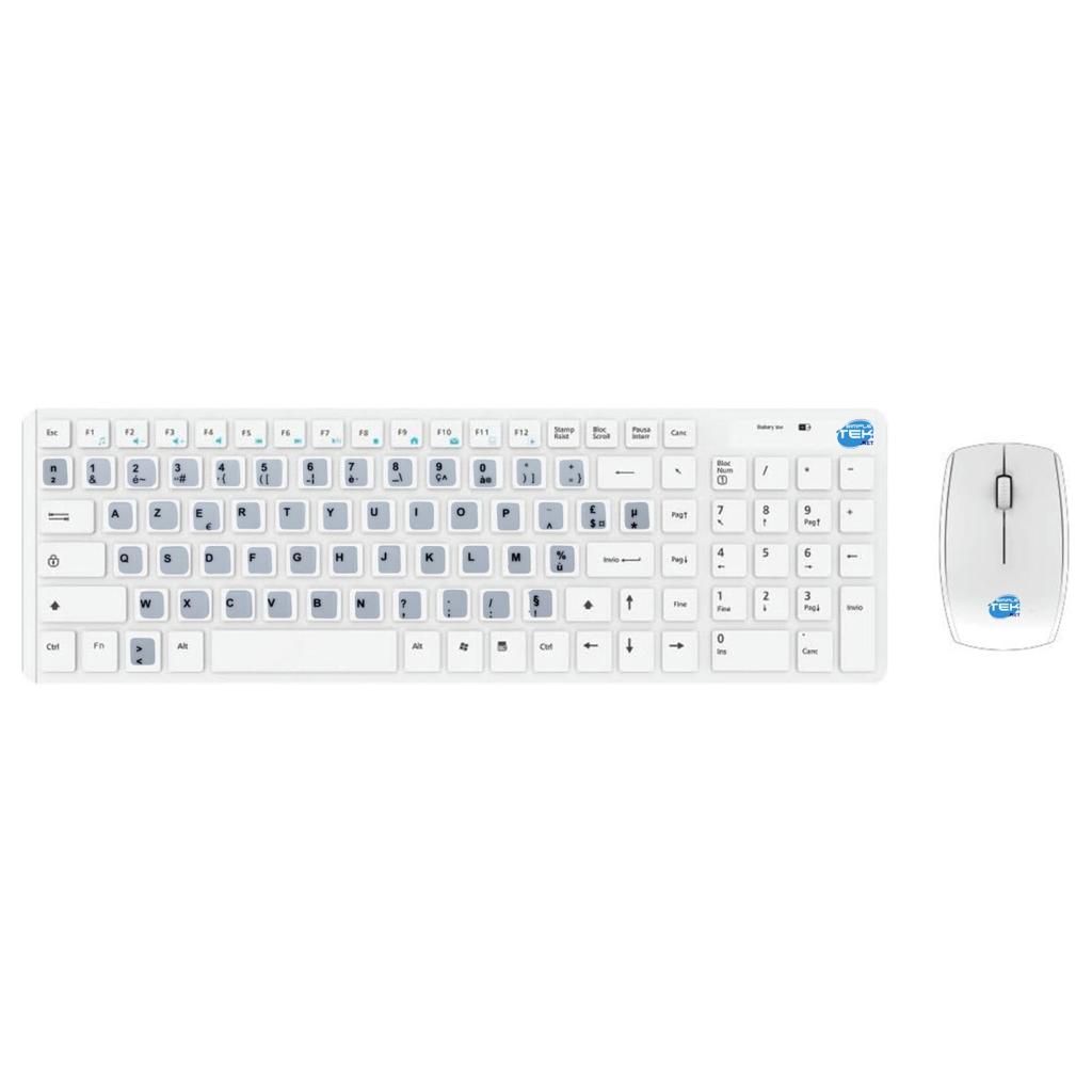 Clavier Simpletek AZERTY Français Sans-fil Wireless Kit with French FR Stickers Reconditionné - N/A reconditionné disponible sur Backmarket