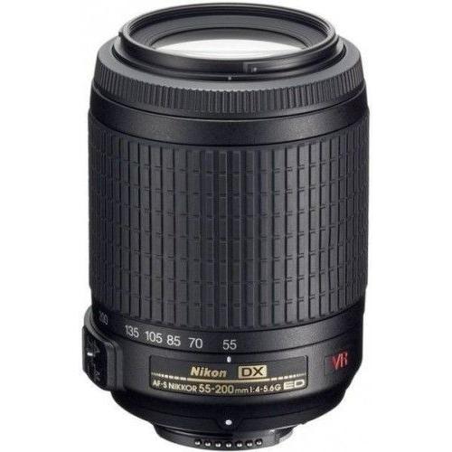 Objectif Nikon NIKKOR 55-200mm f/4-5.6G VR AF-S 55-200mm VR f/4-5.6 Reconditionné - Nikon reconditionné disponible sur Backmarket
