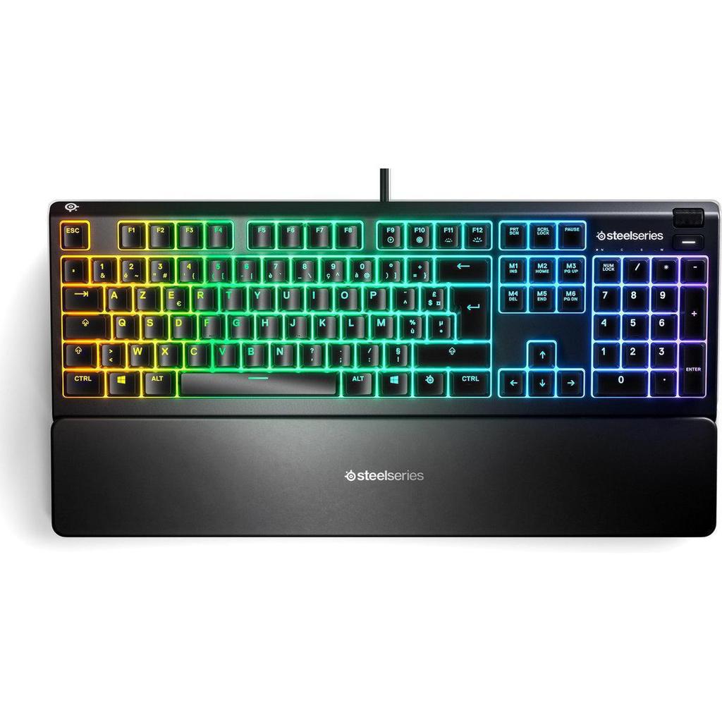 Clavier Steelseries AZERTY Français rétroéclairé Apex 3 Reconditionné - SteelSeries reconditionné disponible sur Backmarket