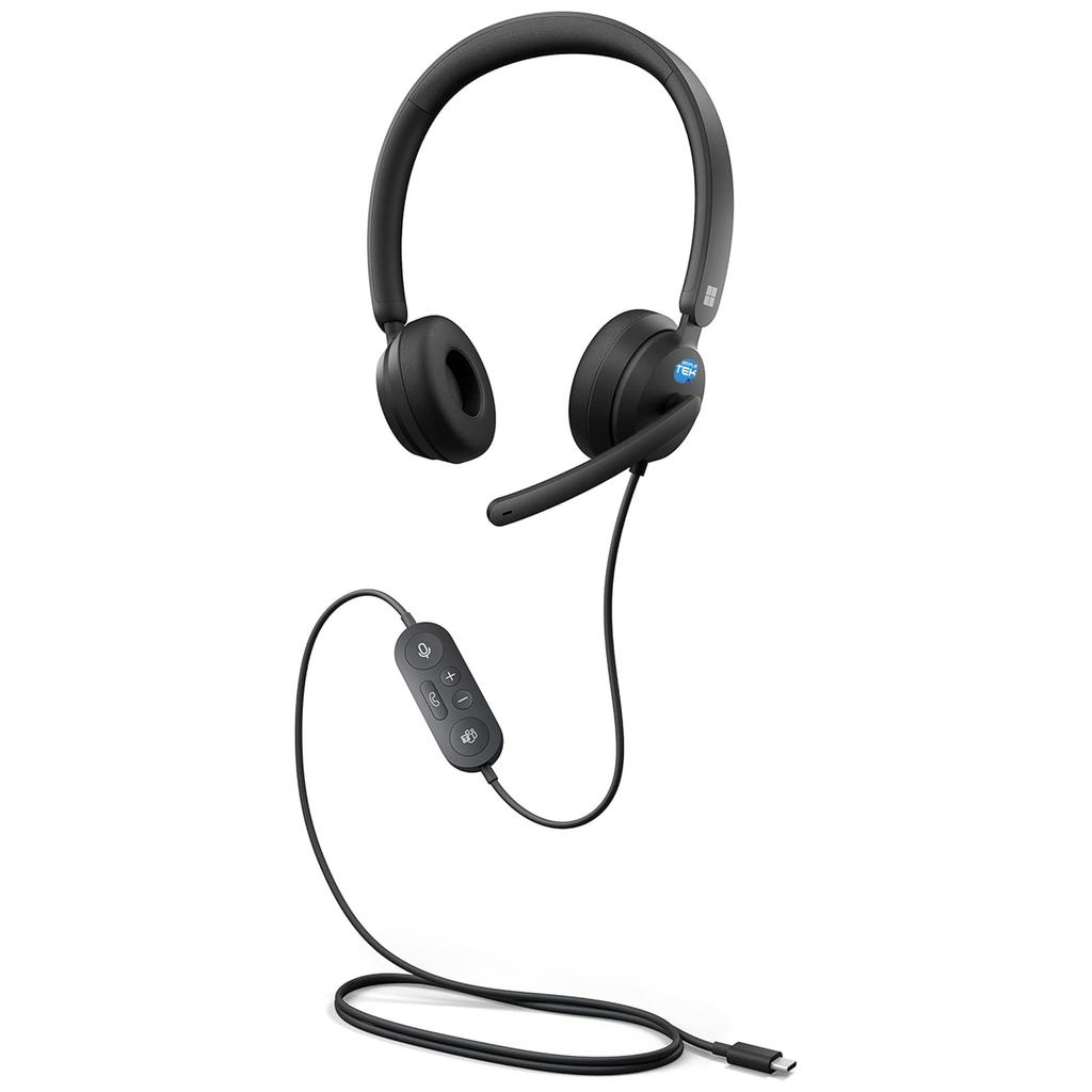 Casque avec micro Microsoft Modern USB-C Headset 2026 - Noir Reconditionné - Microsoft reconditionné disponible sur Backmarket