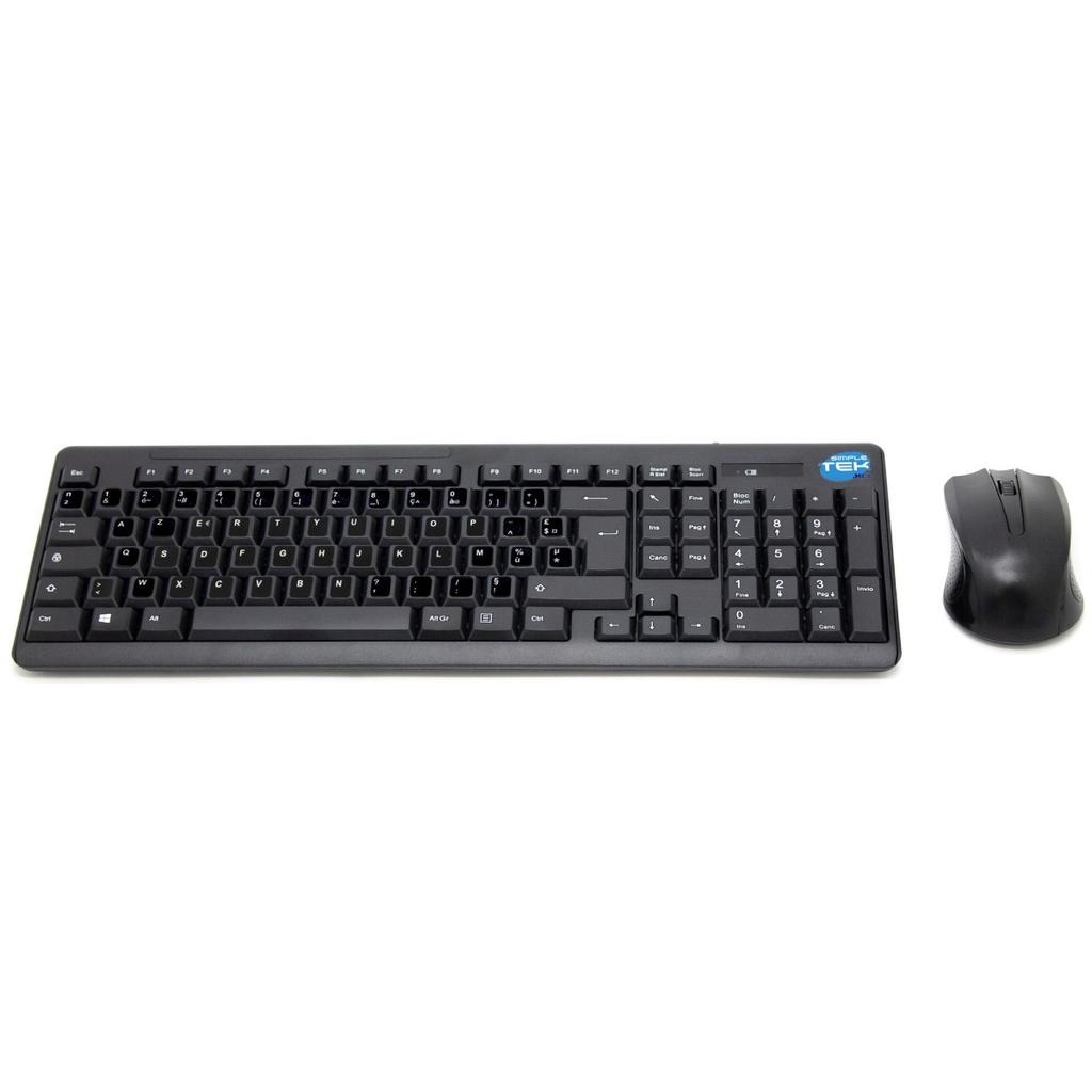Clavier Simpletek AZERTY Français Sans-fil Mouse + Keyboard with Stickers 1000 DPI 2.4G Nano reciever Reconditionné - N/A reconditionné disponible sur Backmarket
